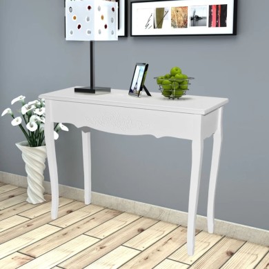 Table de console et coiffeuse Blanc