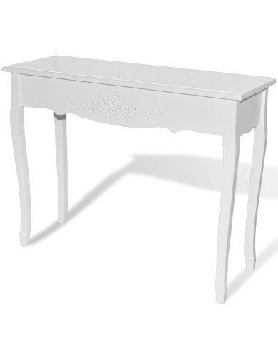 Table de console et coiffeuse Blanc