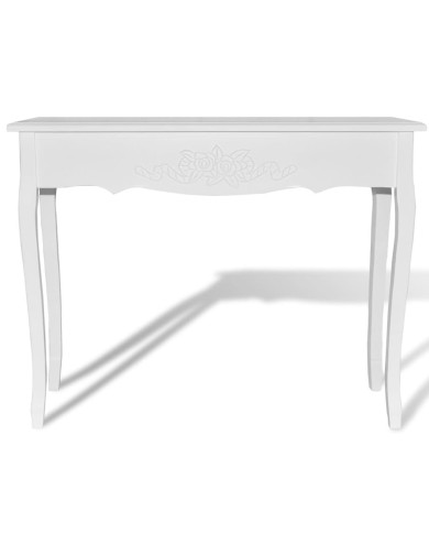 Table de console et coiffeuse Blanc