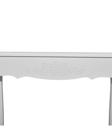 Table de console et coiffeuse Blanc