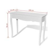 Table de console et coiffeuse Blanc