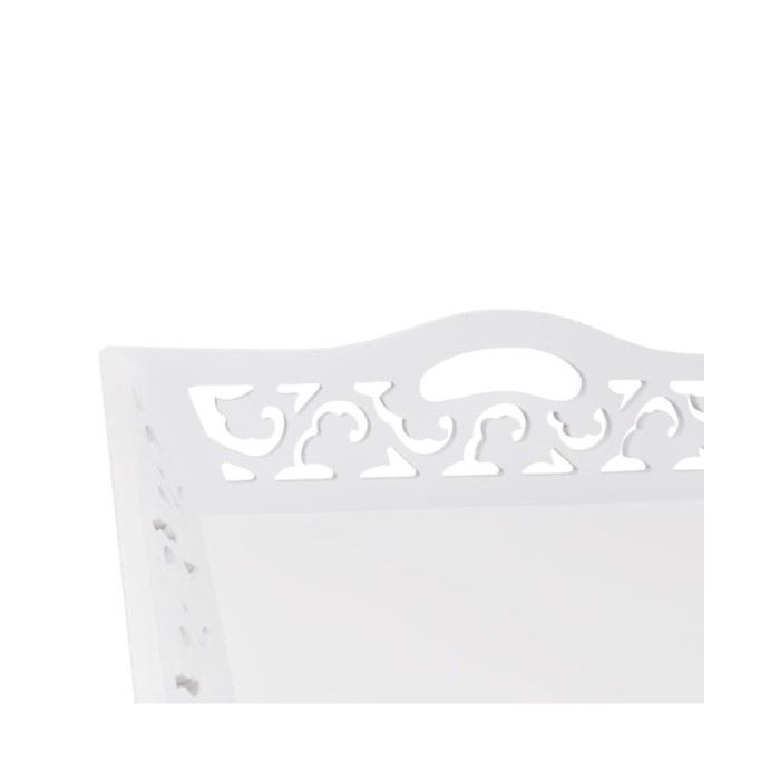 Table d'appoint avec plateau Blanc 