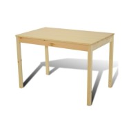 Table de salle à manger en bois avec 4 chaises Naturel
