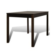 Table de salle à manger avec 4 chaises Marron