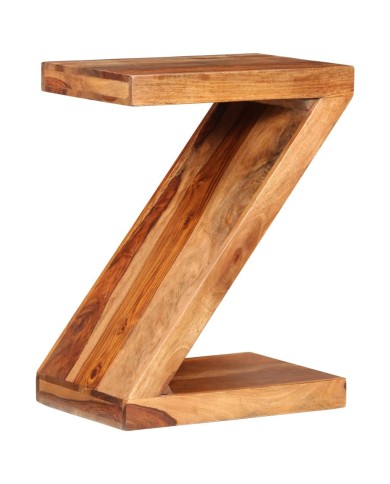 Table d'appoint Forme de Z Bois massif de Sesham 