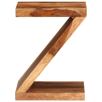 Table d'appoint Forme de Z Bois massif de Sesham 