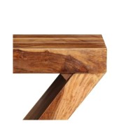 Table d'appoint Forme de Z Bois massif de Sesham 