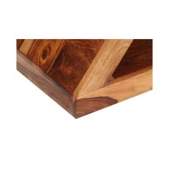 Table d'appoint Forme de Z Bois massif de Sesham 