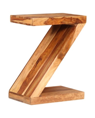 Table d'appoint Forme de Z Bois massif de Sesham 