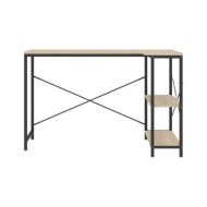 Bureau d'ordinateur Noir et chêne 110x72x70 cm Aggloméré