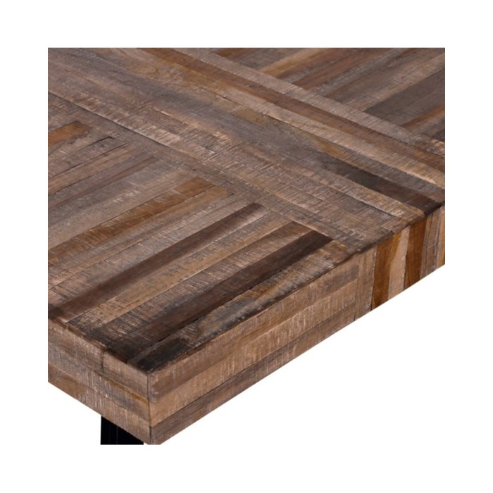 Table basse carrée Bois de teck de récupération 