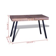 Table Teck recyclé 