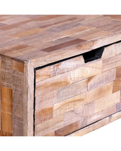 Table basse avec 4 tiroirs Bois de teck recyclé 