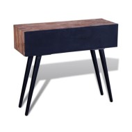 Table console avec 3 tiroirs Bois de teck recyclé 