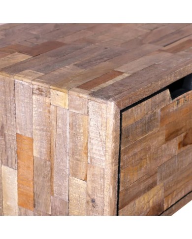 Table console avec 3 tiroirs Bois de teck recyclé 