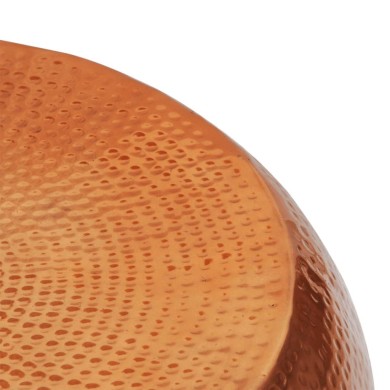 Table basse en aluminium martelé Couleur laiton/cuivre 