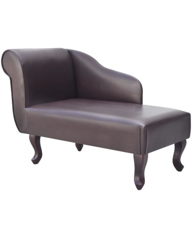 Chaise longue Marron Similicuir