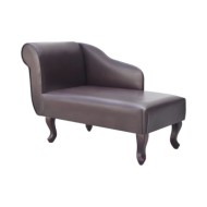 Chaise longue Marron Similicuir