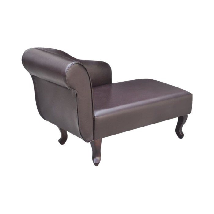 Chaise longue Marron Similicuir