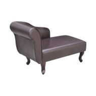 Chaise longue Marron Similicuir