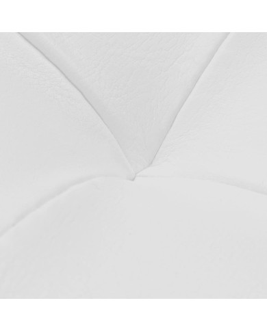 Pouf de rangement Cuir synthétique Blanc