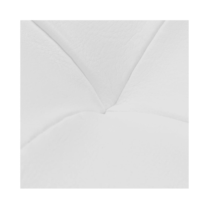 Pouf de rangement Cuir synthétique Blanc