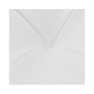 Pouf de rangement Cuir synthétique Blanc