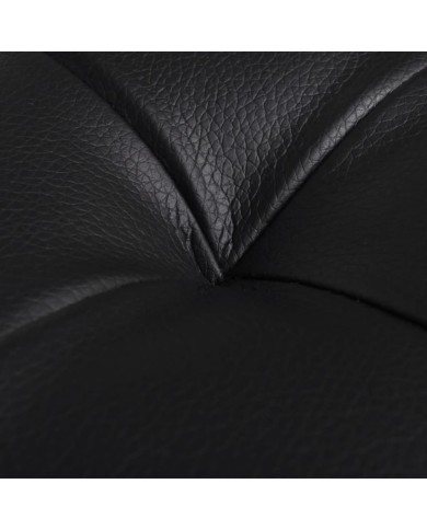Pouf de rangement Cuir synthétique Noir