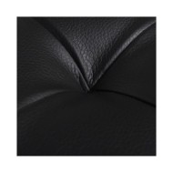 Pouf de rangement Cuir synthétique Noir