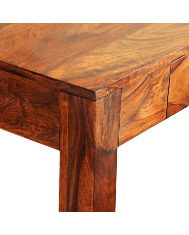 Table console avec 3 tiroirs 80 cm Bois de Sesham massif