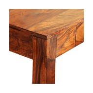 Table console avec 3 tiroirs 80 cm Bois de Sesham massif