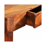 Table console avec 3 tiroirs 80 cm Bois de Sesham massif