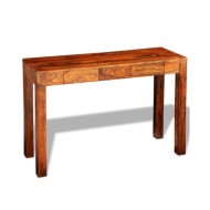 Table console avec 3 tiroirs 80 cm Bois de Sesham massif