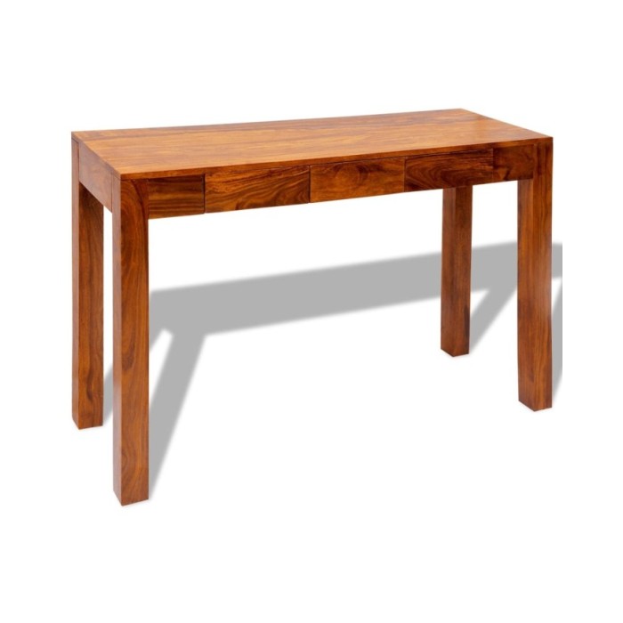 Table console avec 3 tiroirs 80 cm Bois de Sesham massif