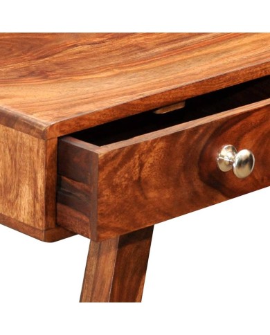 Table console avec 3 tiroirs 76 cm Bois massif de Sesham 
