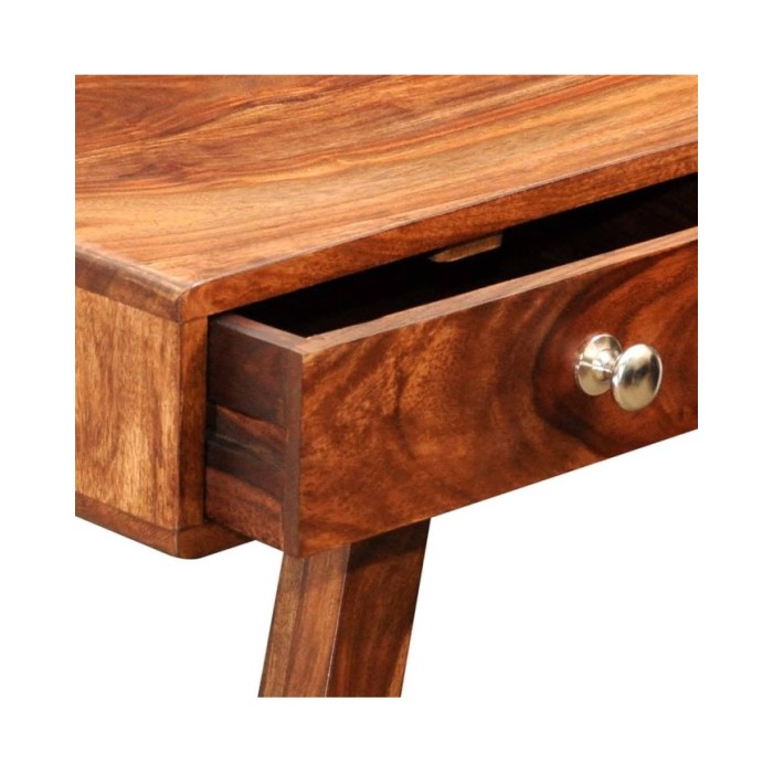 Table console avec 3 tiroirs 76 cm Bois massif de Sesham 