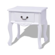 Table de chevet MDF Blanc