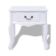 Table de chevet MDF Blanc