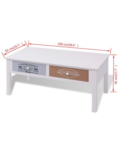 Table basse en style français Bois 