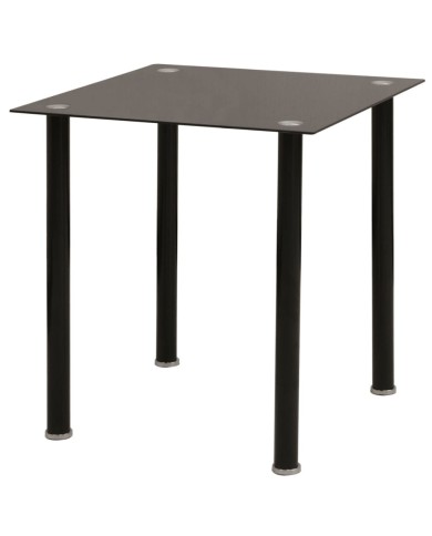 Ensemble de table et chaise de salle à manger 3 pièces noir