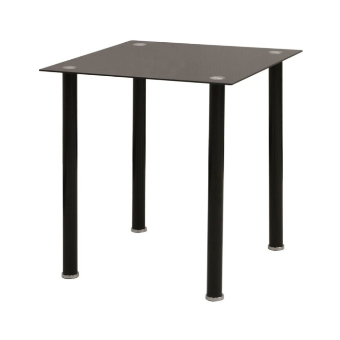 Ensemble de table et chaise de salle à manger 3 pièces noir