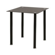 Ensemble de table et chaise de salle à manger 3 pièces noir