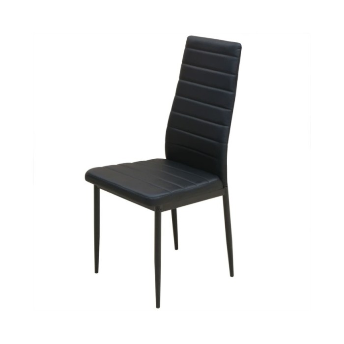Ensemble de table et chaise de salle à manger 3 pièces noir