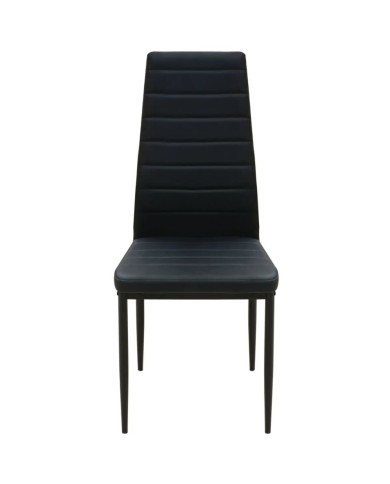 Ensemble de table et chaise de salle à manger 3 pièces noir