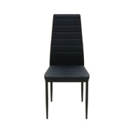 Ensemble de table et chaise de salle à manger 3 pièces noir