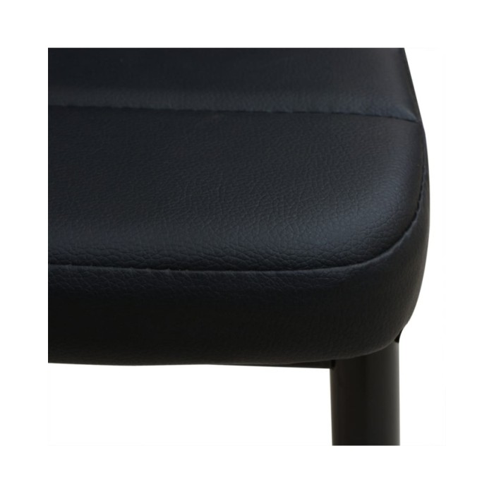 Ensemble de table et chaise de salle à manger 3 pièces noir