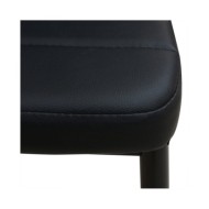 Ensemble de table et chaise de salle à manger 3 pièces noir