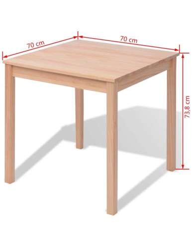 Ensemble de salle à manger trois pièces Pinède