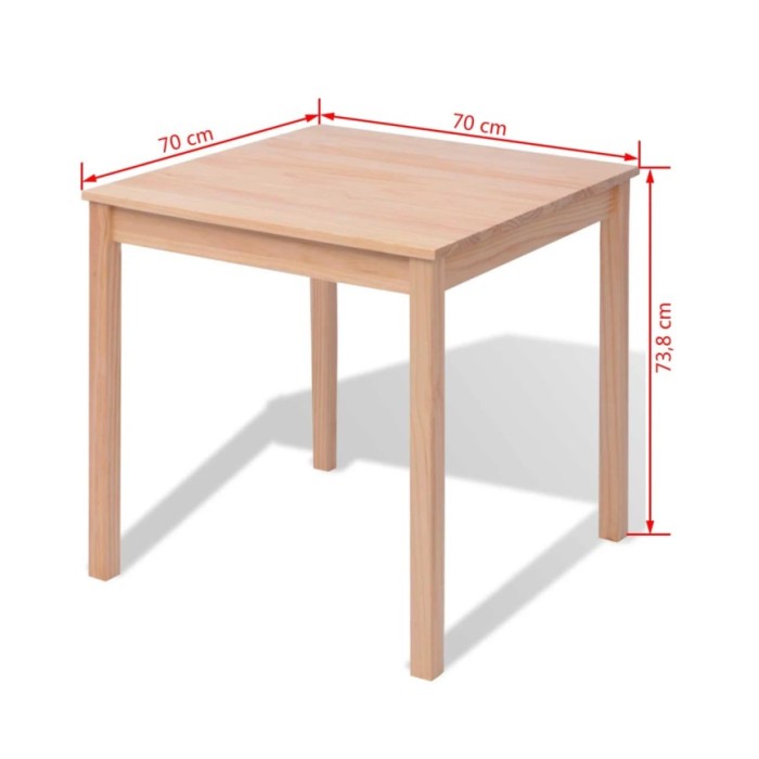 Ensemble de salle à manger trois pièces Pinède