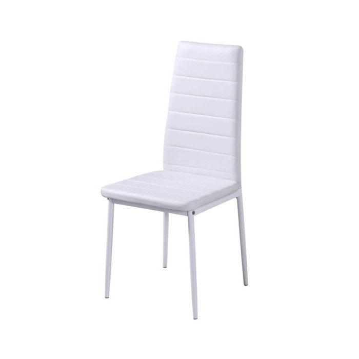 Ensemble de table à manger sept pièces noir et blanc